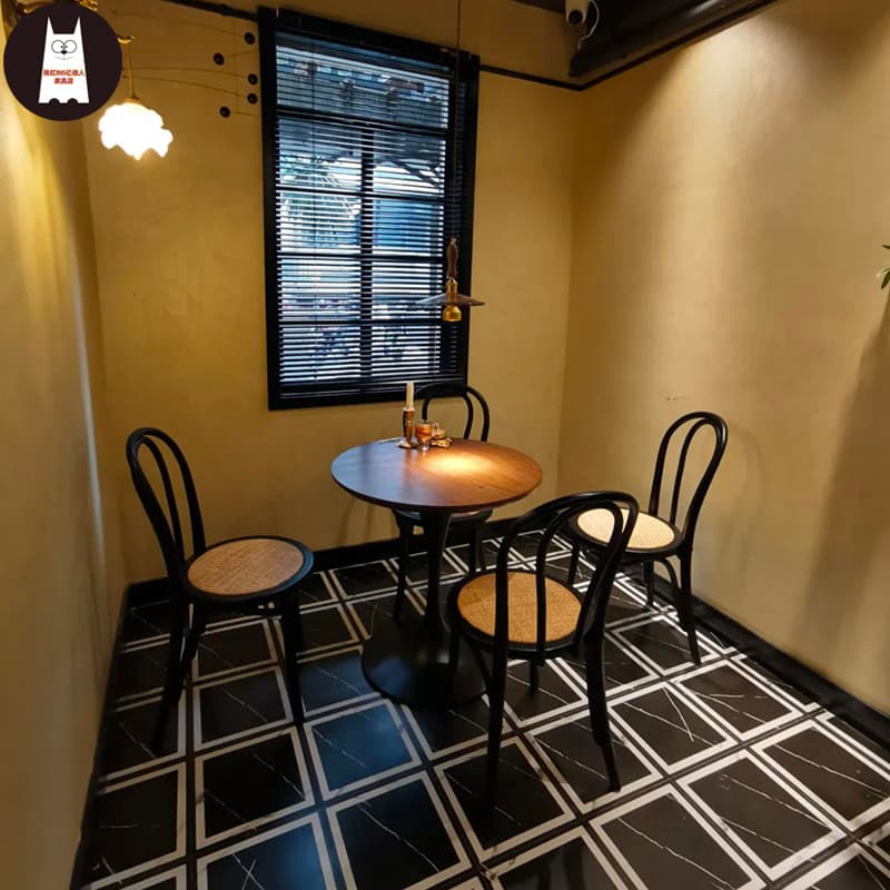 Banqueta Medieval de madeira maciça, encosto comercial para restaurante, cadeira de jantar em Rattan, negociação, leite,