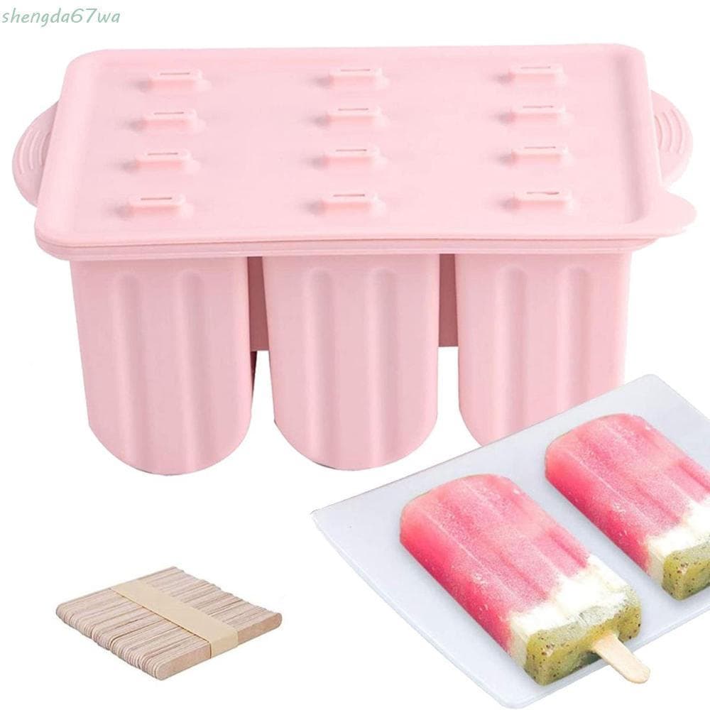 SHENGDA Ice Pop Maker Silicone Com 50 Unidades De Palitos DIY Congelados Crianças Adultos Fácil De Liberar Molde De Sorv