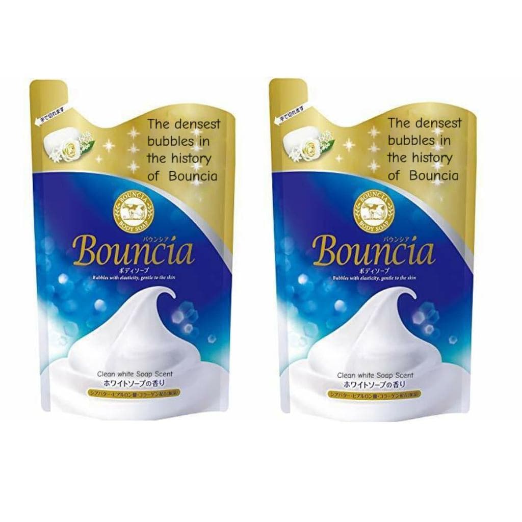 Sabonete Líquido Cow Bouncia, Refil com Aroma de Sabonete Branco – 360 ml (Pacote com 2) JRX2