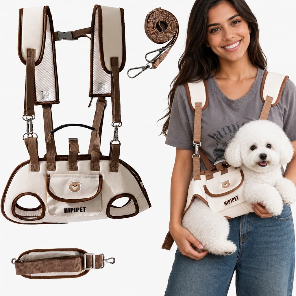Mochila Horizontal Portátil Para Animais De Estimação Para Cães E Gatos, Com Bolsa