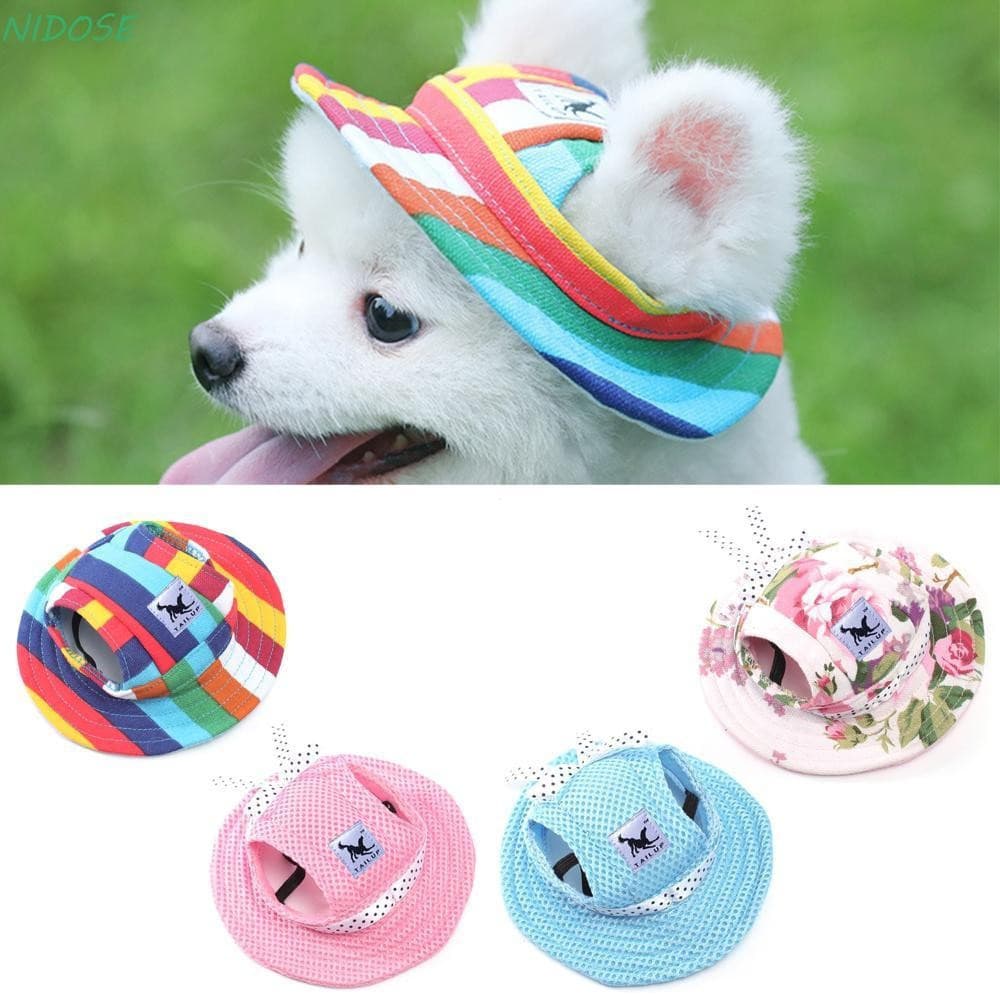 NIDOSE Boné De Lona Para Animais De Estimação Acessórios Cocar Produto Filhote De Cachorro Ao Ar Livre