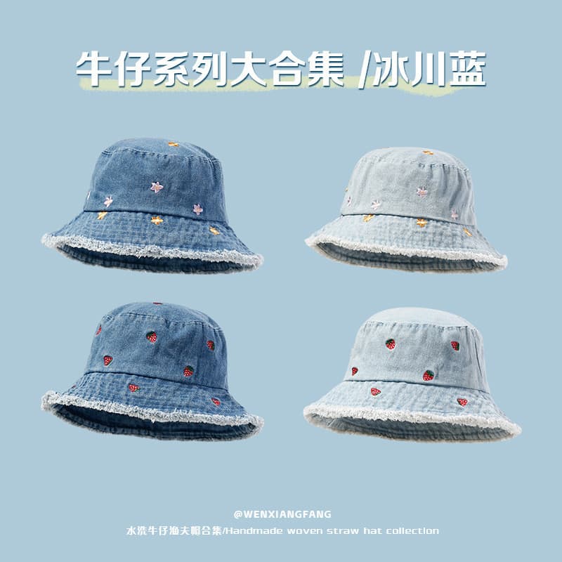 Japonês bonito estrela ocidental Cowboy chapéu verão aba grande protetor solar guarda-sol balde chapéu caminhadas ao ar