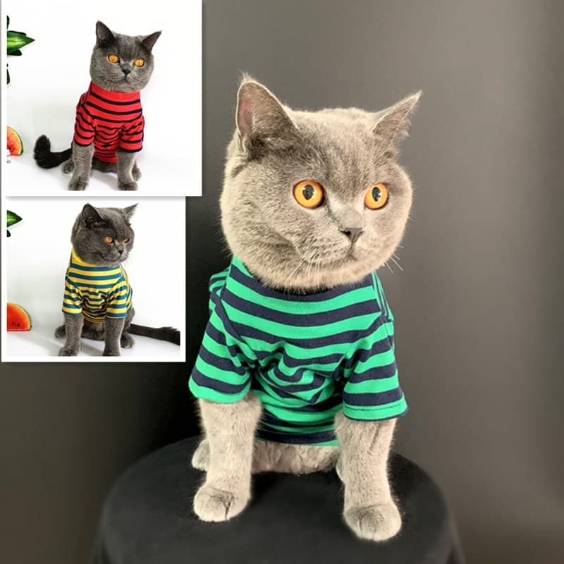 Roupas originais para gatos, verão, estilo fino, Anti-fiapos, algodão puro, respirável, Bichon, roupas para cachorros, c