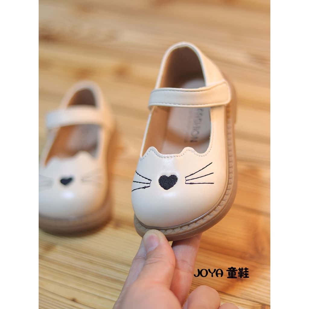 Meninas jardim de infância primavera novo estilo gato dos desenhos animados bonito sapatos de sola macia versão coreana