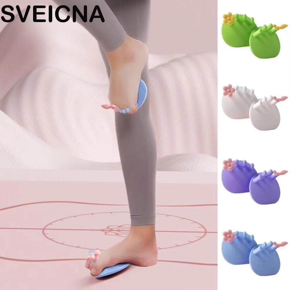 SVEICNA 1 Par De Treinador De Arco De Pé , Separadores De Dedos Macios E Confortáveis , Corretor Sobrepostos Portátil An