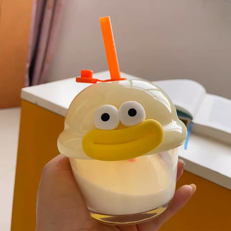Copo de vidro copo de água cais copo dos desenhos animados bonito Mini copo de água