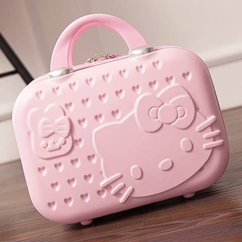 Fabricante lote reto mala caso cosmético 47cm dos desenhos animados caixa de casamento feminino pequenas crianças Mini l