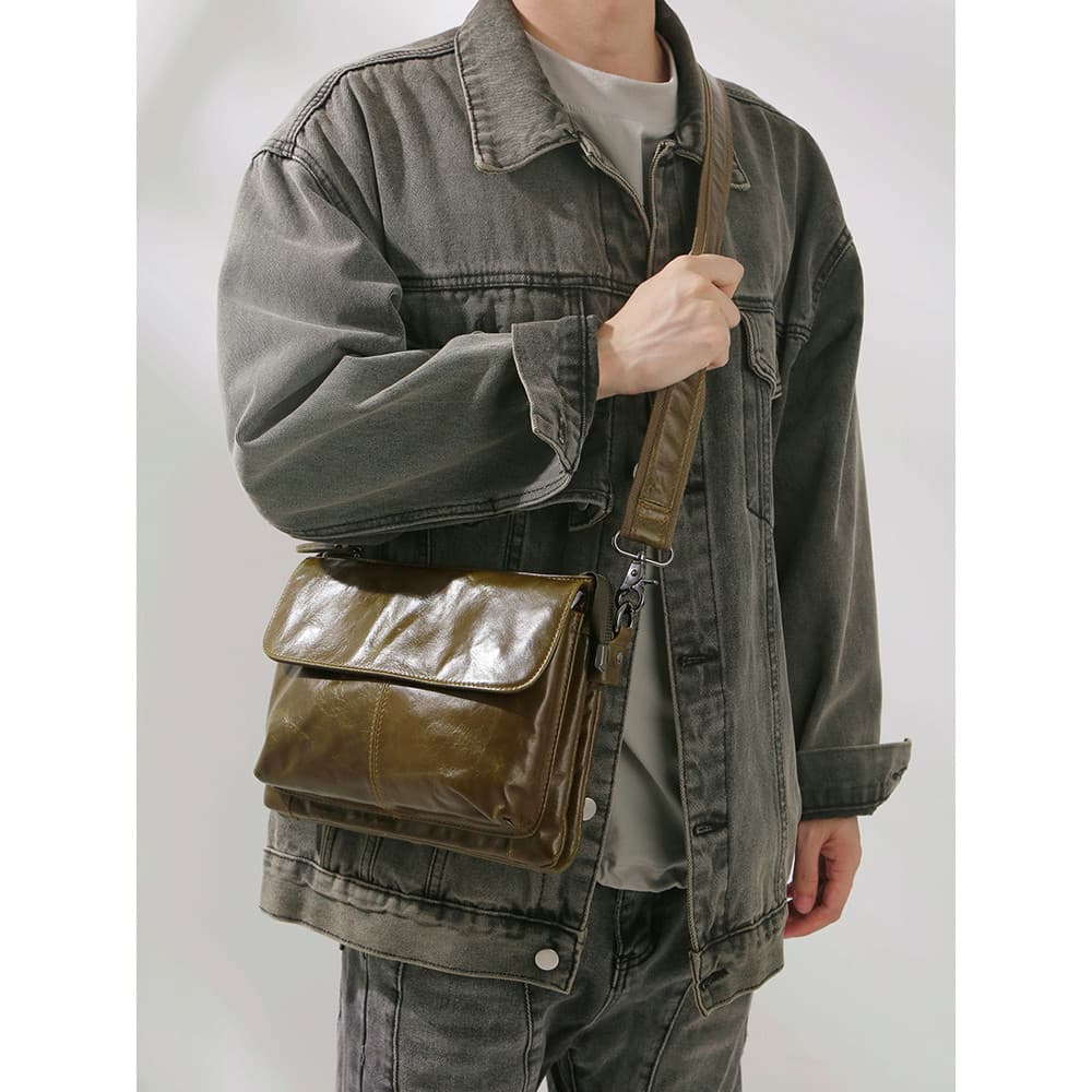2025 novo estilo Original saco de couro masculino grande capacidade macio simples mochila Casual de um ombro saco do men