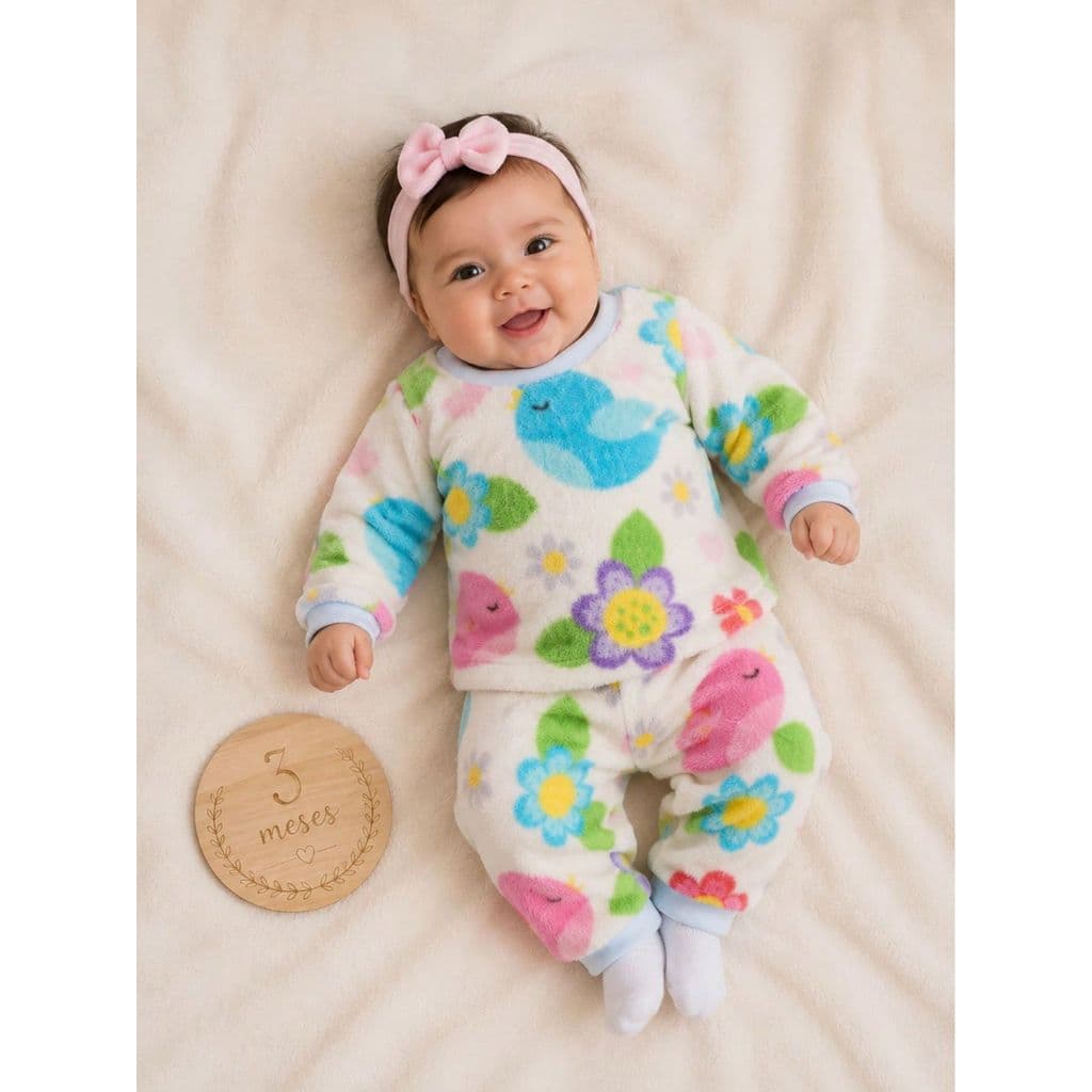 Conjunto de Frio para Bebê Menina Pelucinha