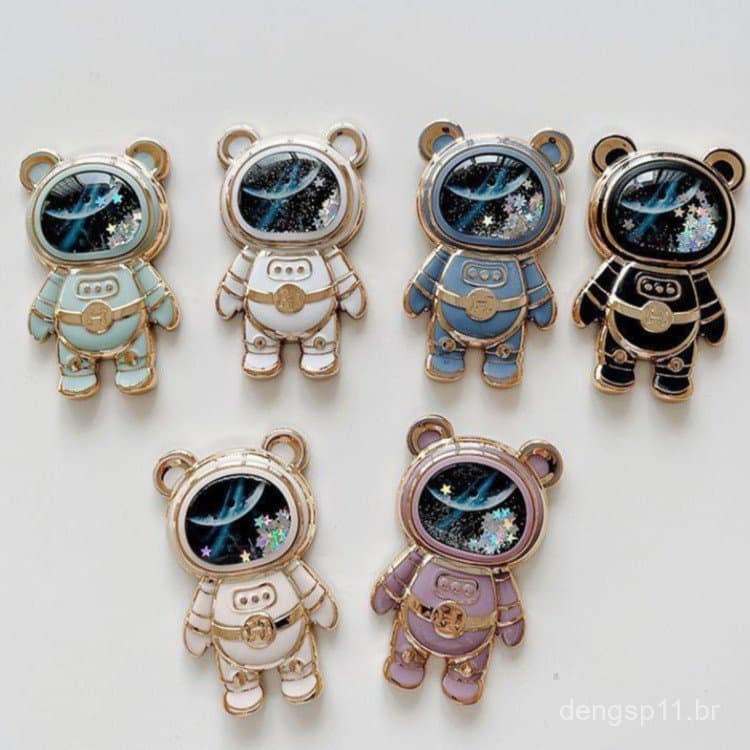 Suporte de celular astronauta com efeito de areia movediça, disponível em estoque para todos os modelos, várias cores di