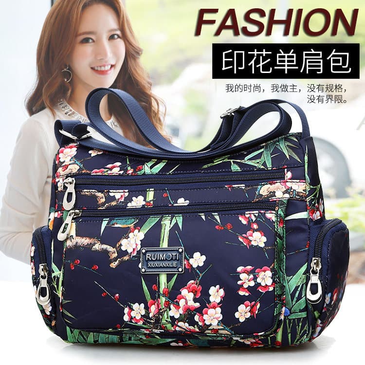 Saco de náilon à prova dwaterproof água novo estilo bolsa de lona saco do mensageiro feminino pequeno Casual ombro cruz