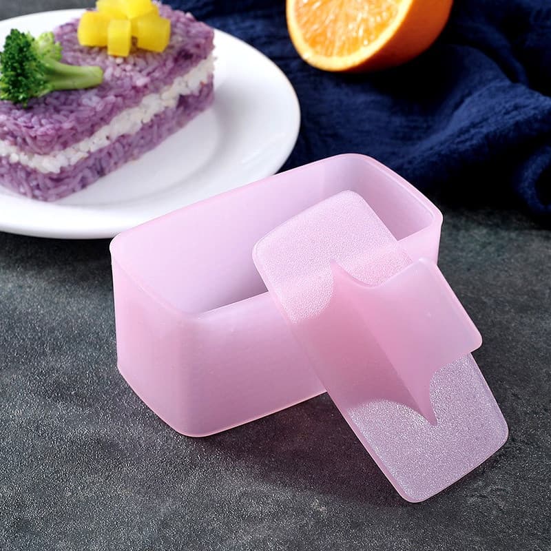 1 unidade.   Molde de Sushi DIY Retangular para Bolinhos de Arroz, Acessórios de Cozinha