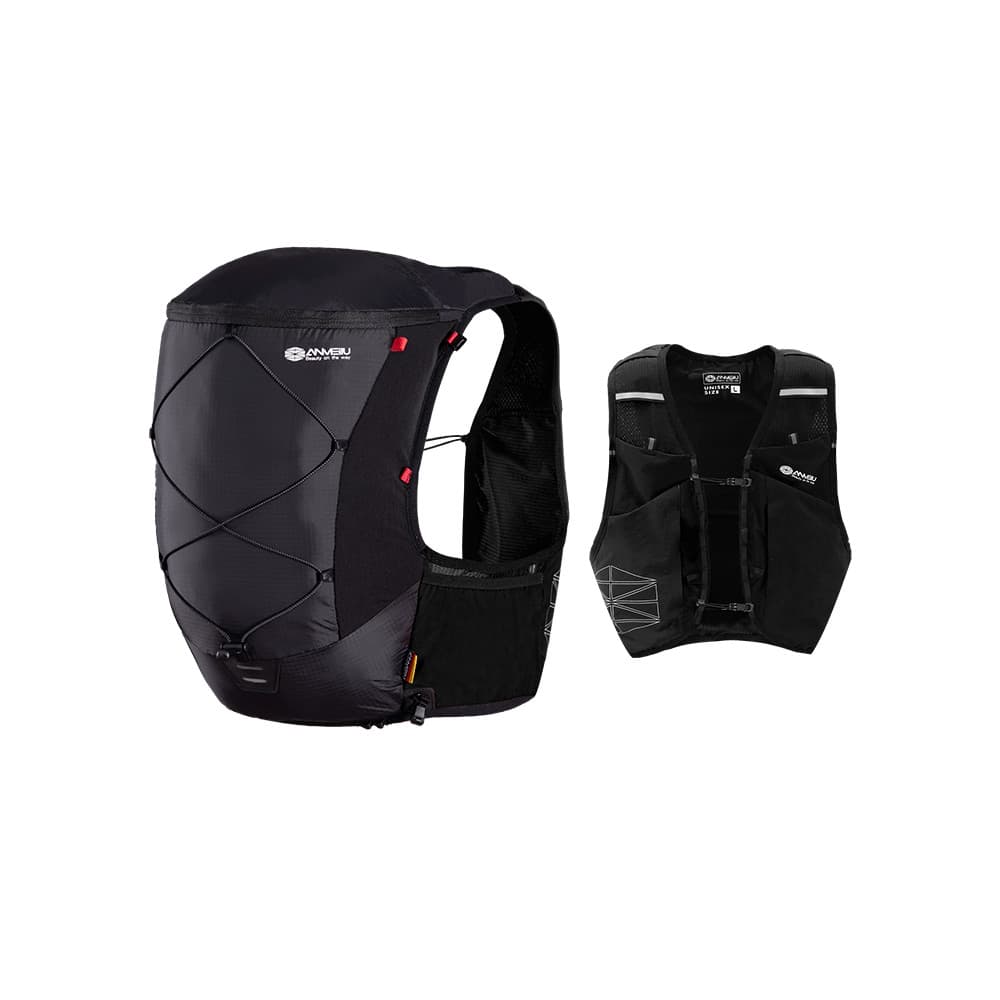 Anmei estrada mochila Cross Country correndo mochila 10L leve ao ar livre correndo Trekking pólo saco caminhadas corrend