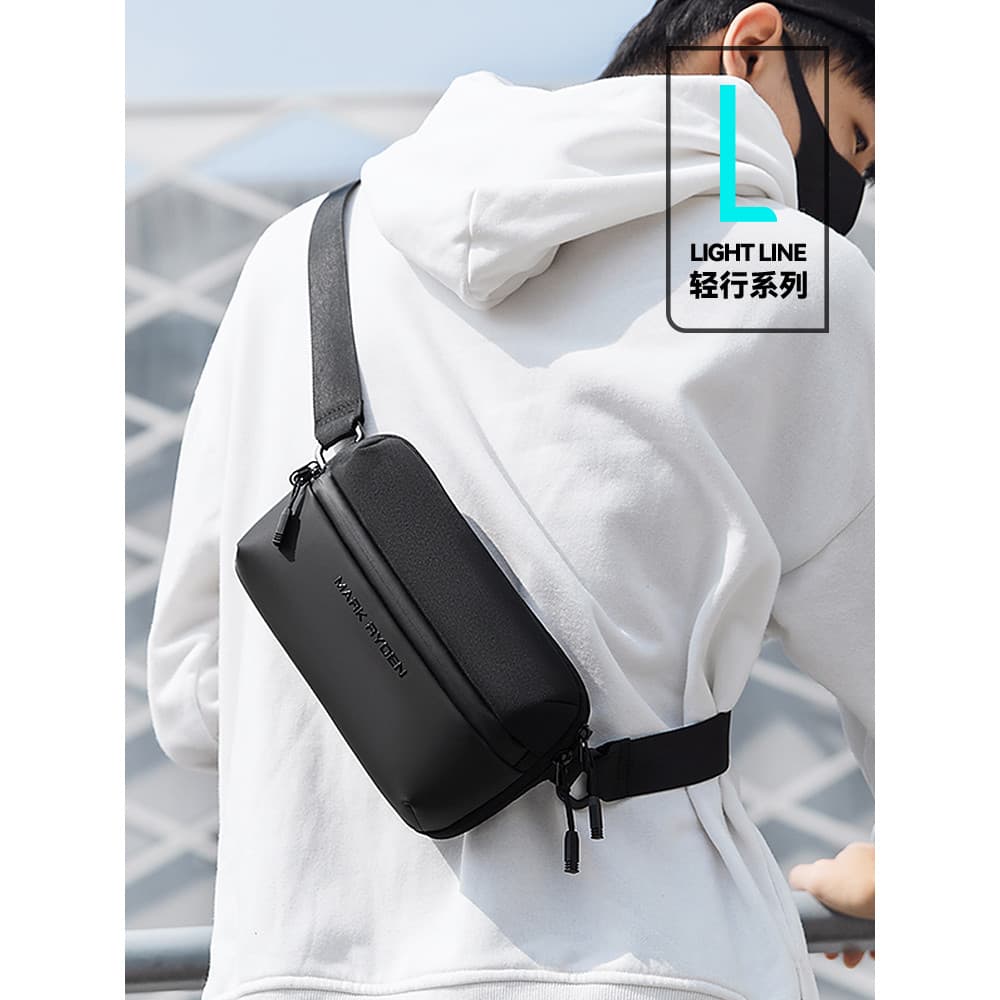 Marco Laden Bolsa de Peito Masculina Bolsa Mensageiro Rua Moderna Mochila Pequena Esportes Ao Ar Livre Ciclismo Ferramen