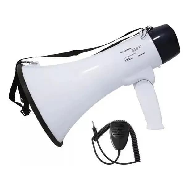 Megafone De Mão Soundvoice Mf1503x 15w 500m Com Gravador Mic