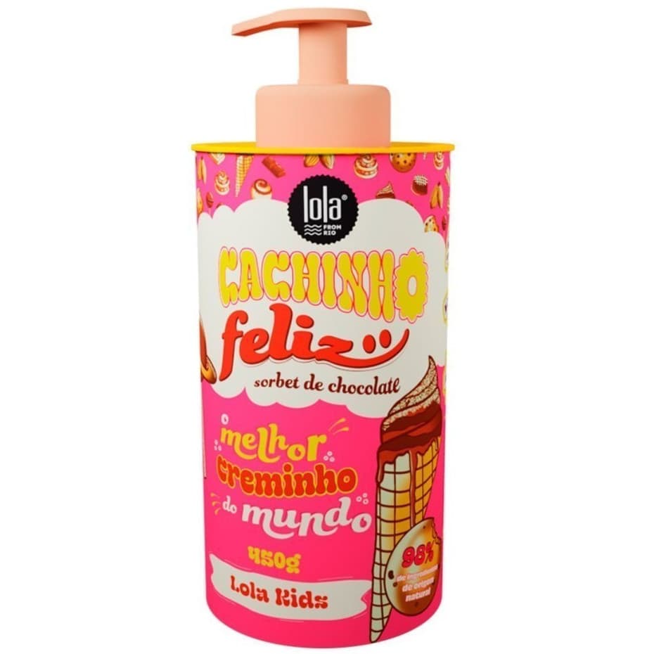 Cachinho Feliz Chocolate - Creme de Pentear Lola Cosmetics 450g