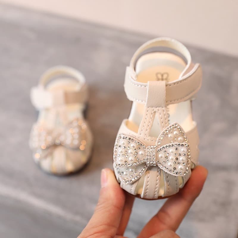 Sapatos De Bebê Para Meninas 1-3 Anos De Idade Princesa Bebê Criança Soft Sole Sandálias 026