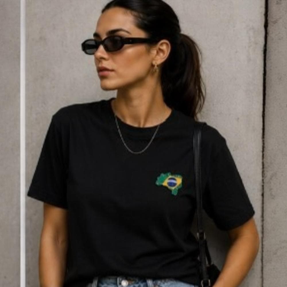Camiseta Brasil Streetwear Copa 2026 Minimalista Casual Premium