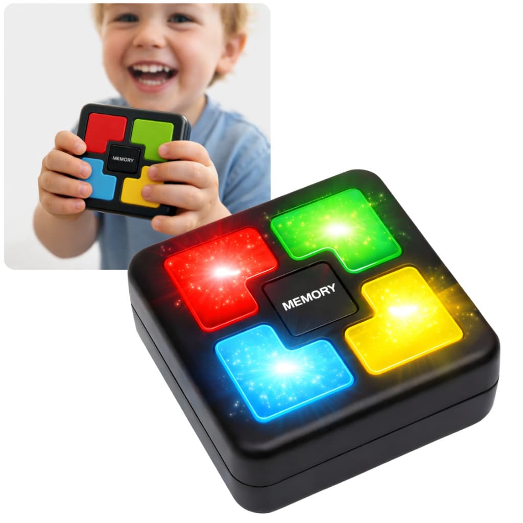 Brinquedo Jogo da Memória Infantil Eletrônico com Luz e Som Educativo Portátil Criança