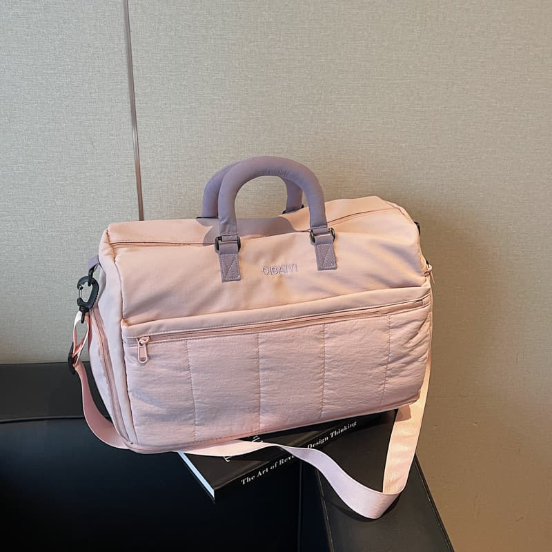 Bolsa de viagem de grande capacidade feminina capa de alta aparência carrinho portátil leve de curta distância Fitness s