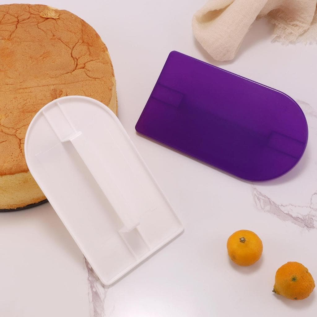 Pronto estoque Nivelador de creme Fondant pp nivelador com alça raspador ferramenta de cozimento nivelador de decoração