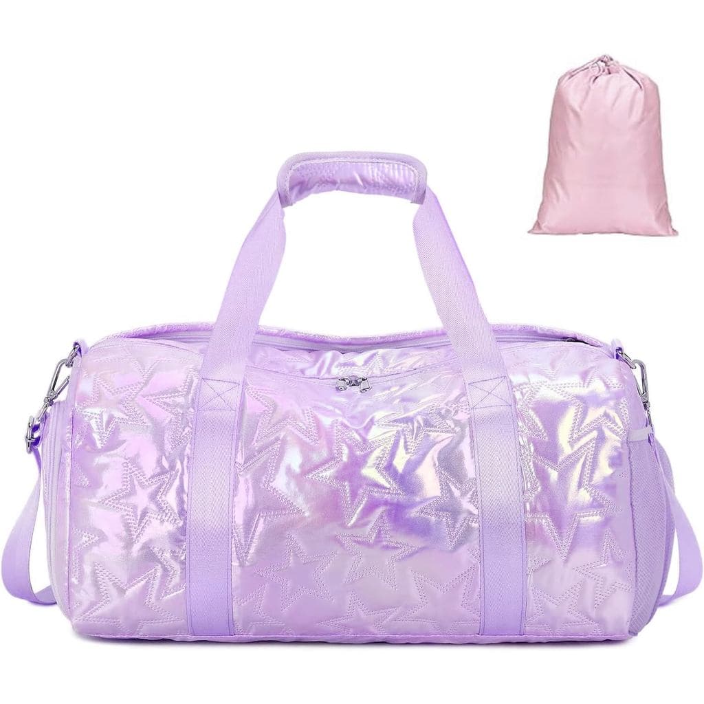 Bolsa de Dança Forestfish para Meninas, Pequena Bolsa de Ginástica com Compartimento para Sapatos, Bolsa de Viagem para