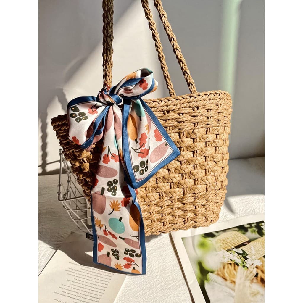 Sacos 2025 novo estilo artesanal sacos de palha ombro tecido bolsas sacos de palha à beira-mar mensageiro férias praia s