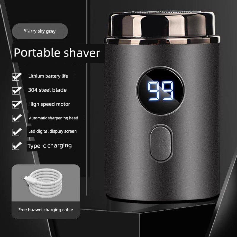 Navalha elétrica alemã masculina 2026 novo estilo sem manchas pretas pequena navalha portátil Ultra limpa barbeador