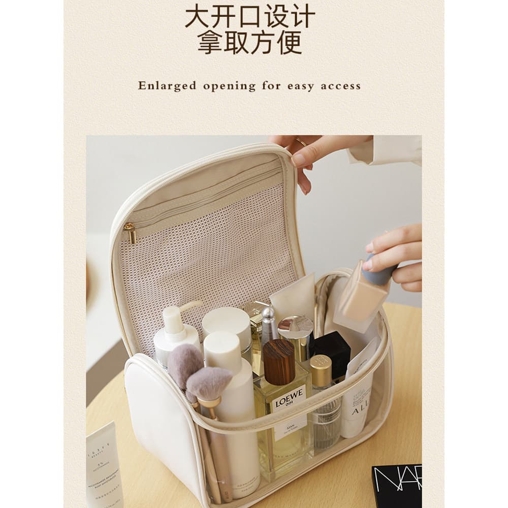 Saco cosmético feminino de grande capacidade portátil ins High-End influenciador 2023 novo estilo viagem cosméticos lava