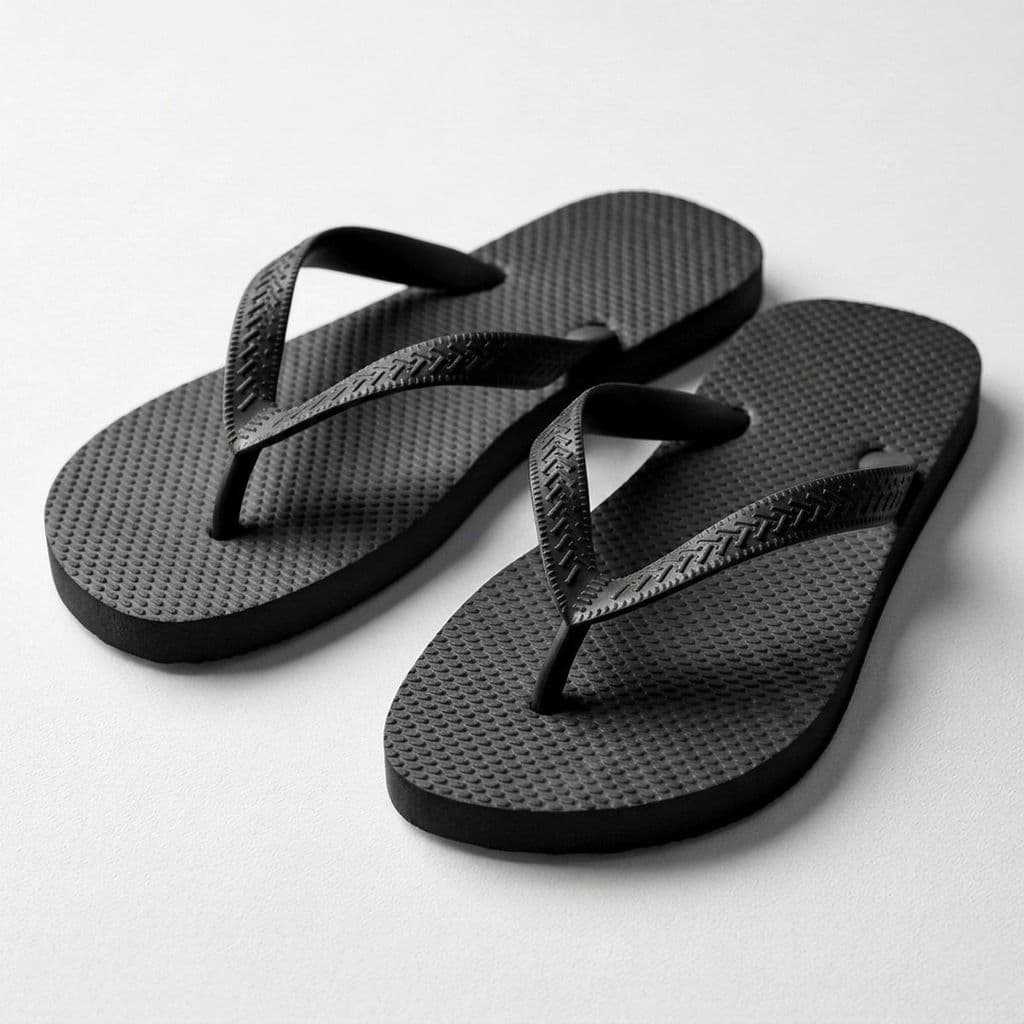 Chinelo Masculino Macio Confortavel Branco e Preto