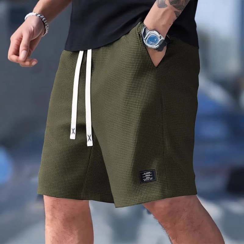 Shorts de veludo esportivo solto da moda masculina de verão