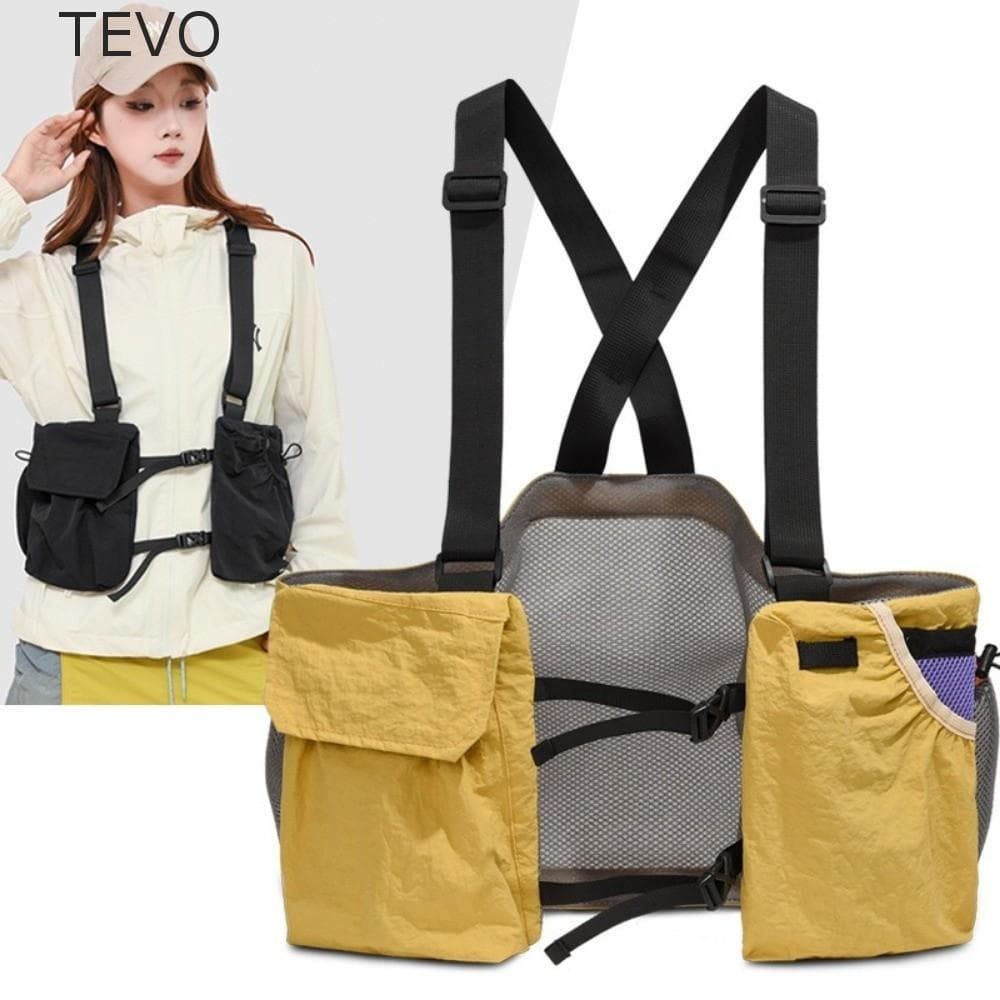 Bolsa De Colete De Montanhismo TEVO , Caminhada Leve À Prova D'água Para Corrida , Bolso Garrafa