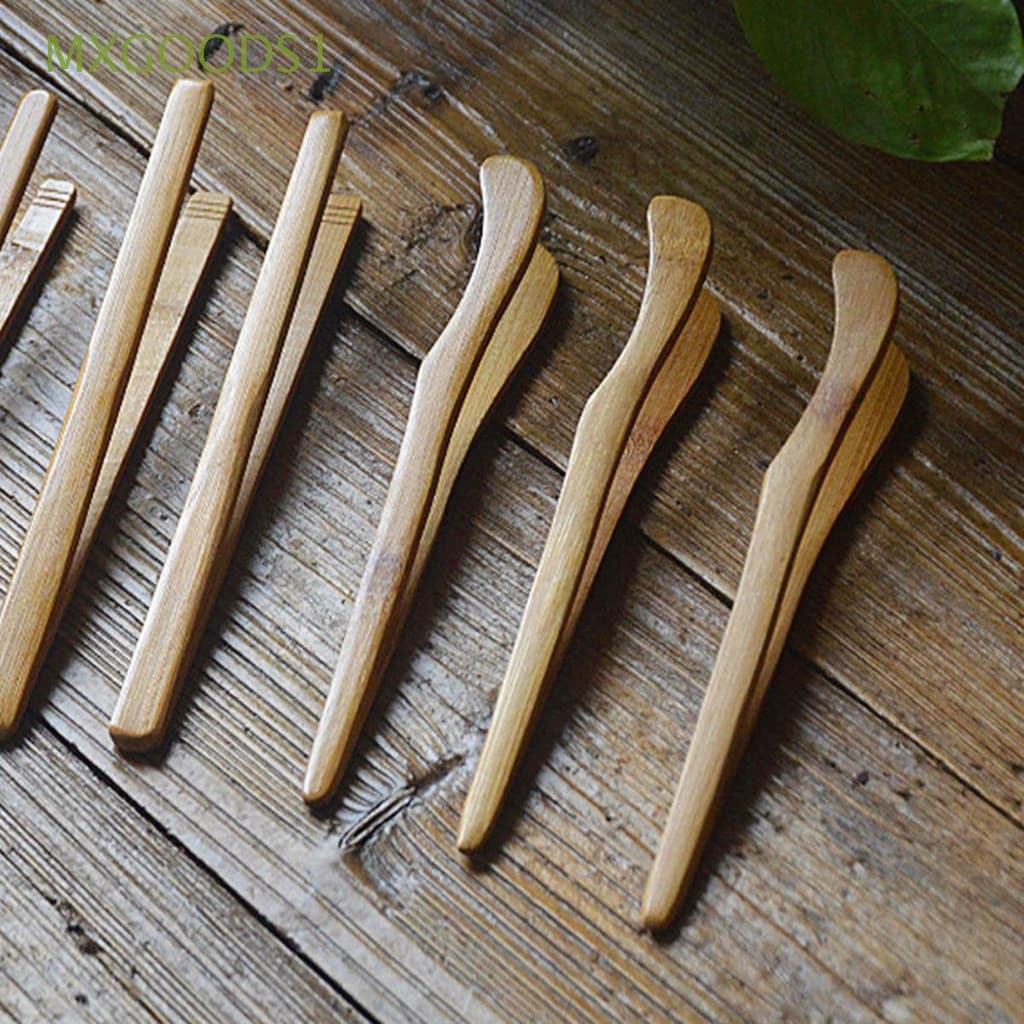 Mxgoods1 Pinças de Bambu Reutilizáveis para Alimentos