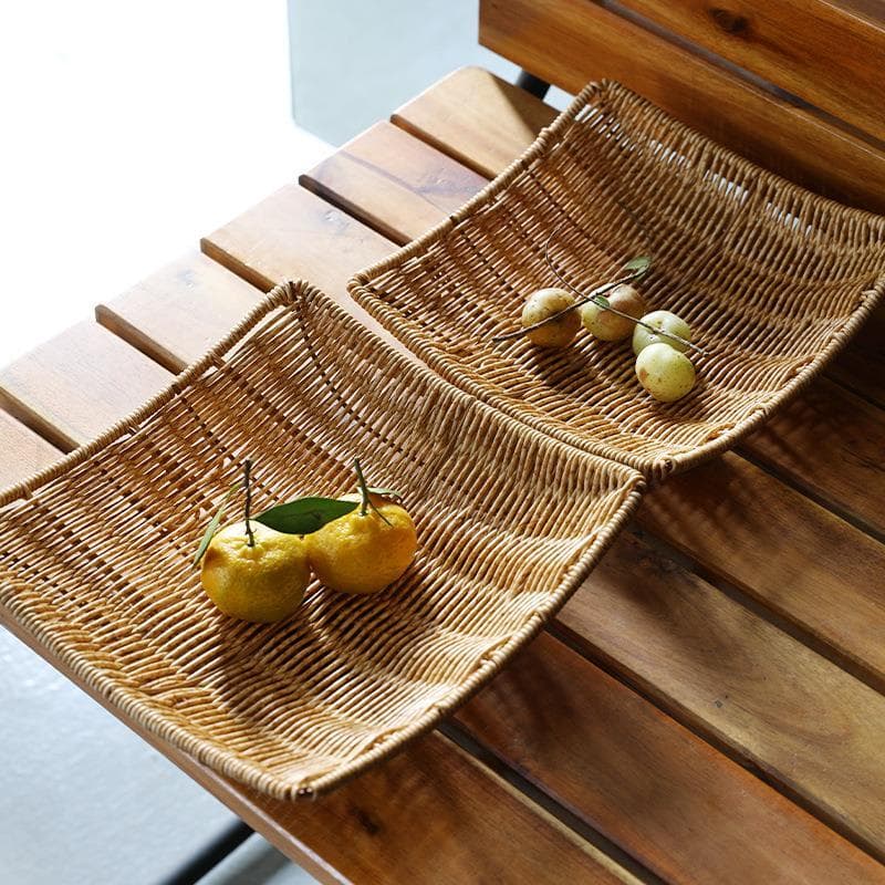 Japão Seiko Retro mesa de chá prato frutas restaurante sala estar mesa café doméstico lanche cesta imitação Rattan cesta