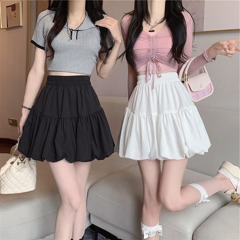 Verão Plus Size gordura mm bolo saia feminina moda cintura alta nuvem Bud saia Design sentido A linha Pettiskirt