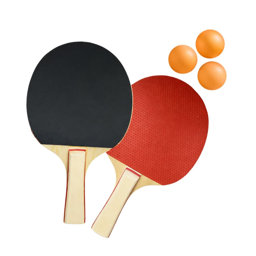 Kit 2 Raquete Ping Pong Tênis De Mesa 3 Bolinhas Profissional