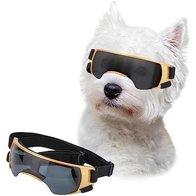 Óculos Futuristas Para Cães LESYPET Raças Pequenas , Animais De Estimação Estilo Técnico De Sol À Prova De Vento Com Pro