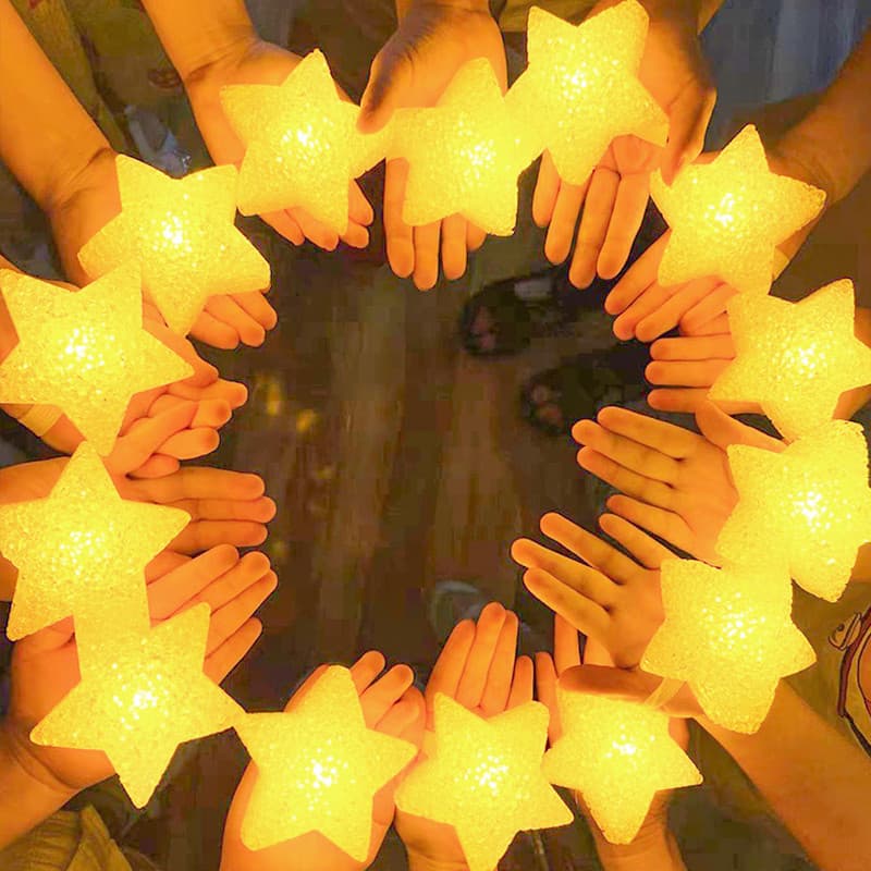 Estrela luz pulso pulseira luminosa único portátil criativo dança desempenho feriado palco decoração adereços atmosfera