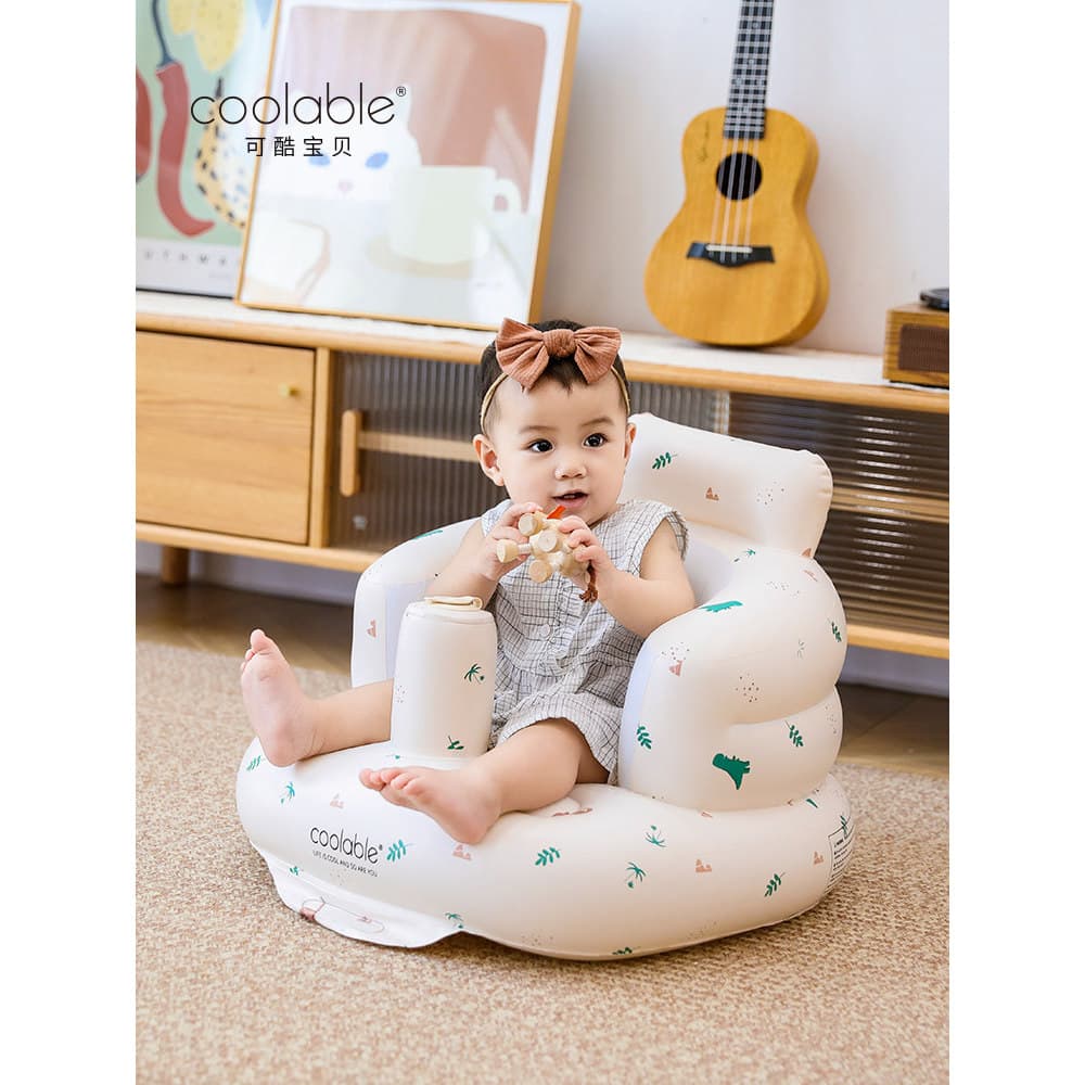 Sofá inflável legal e legal, assento escolar para bebês, cadeira de jantar para comer, cem dias, sessão de fotos, cadeir