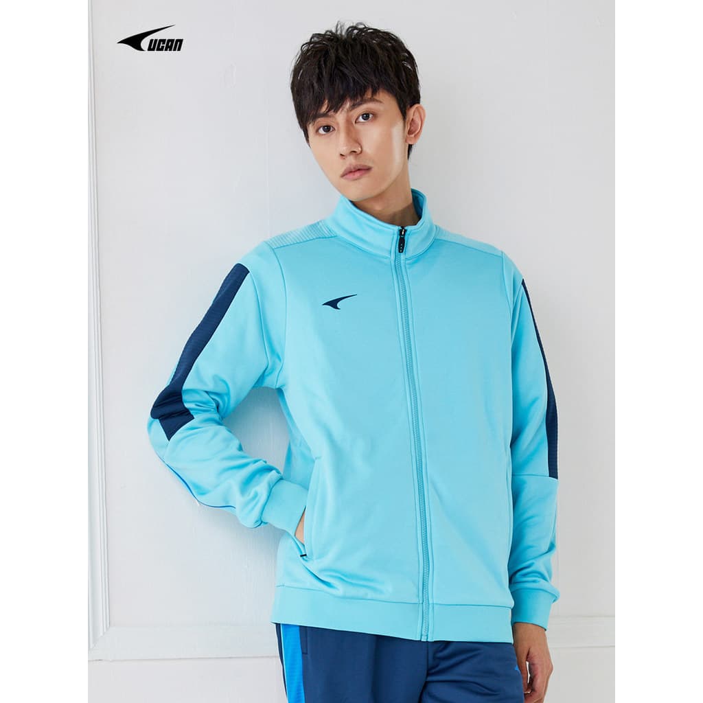 Ucan ucan jaqueta esportiva de malha novo estilo manga comprida treinamento Cardigan moletom uniforme da equipe topo que