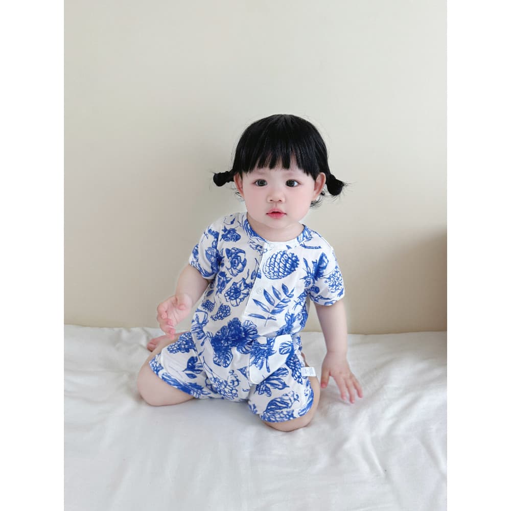 Macacão de bebê Super moda macacão de bebê verão estilo fino algodão puro bonito bebê menina pequeno mês macacão de mang