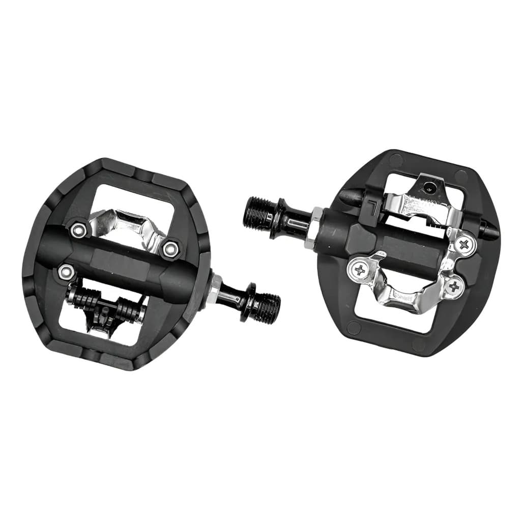 Pedal Clip Plataforma Gta Spd Bike Mtb Rolamento Eixo Cr-mo Preto