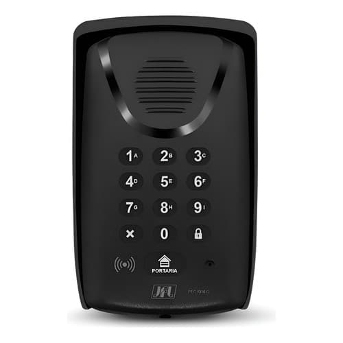 Porteiro Sem Fio Gsm 4g App Bluetooth Wifi Pec 1310c Jfl Preto 12v