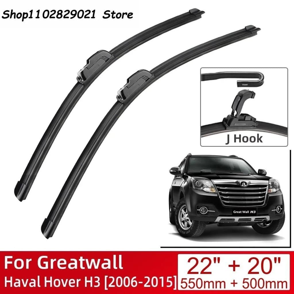 Para Greatwall Haval Hover H3 2006-2015 22 " + 20 " Acessórios Do Carro Dianteiro Pára-Brisas Lâmina De Limpador Escovas