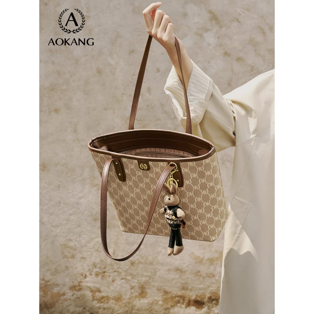 O'Contote Bolsa Feminina 2026 Novo Estilo Bolsa Textura Portátil Grande Bolsa de Trabalho Commuter Bolsa de Ombro de Gra