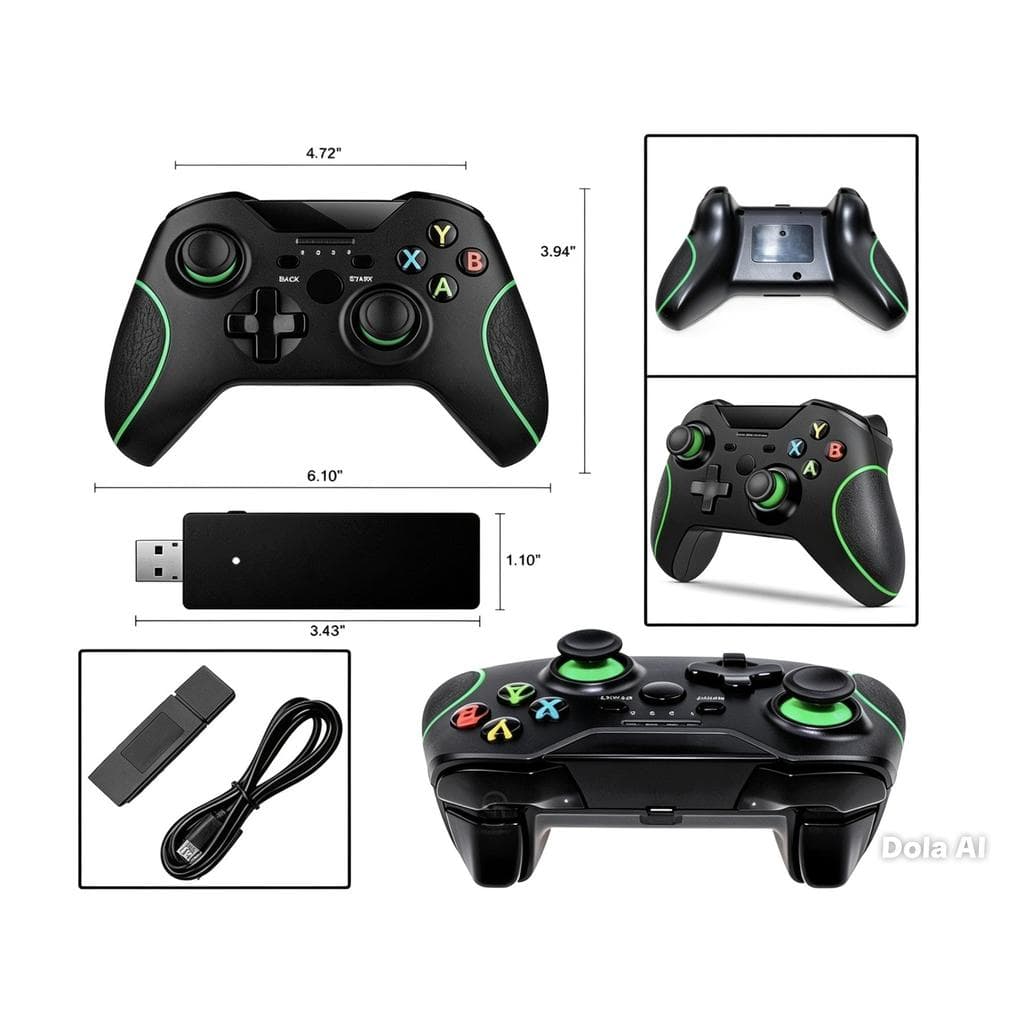 Controle Joystick com Fio OU sem Fio  Compatível com Console e PC – Alta Precisão Gamer
