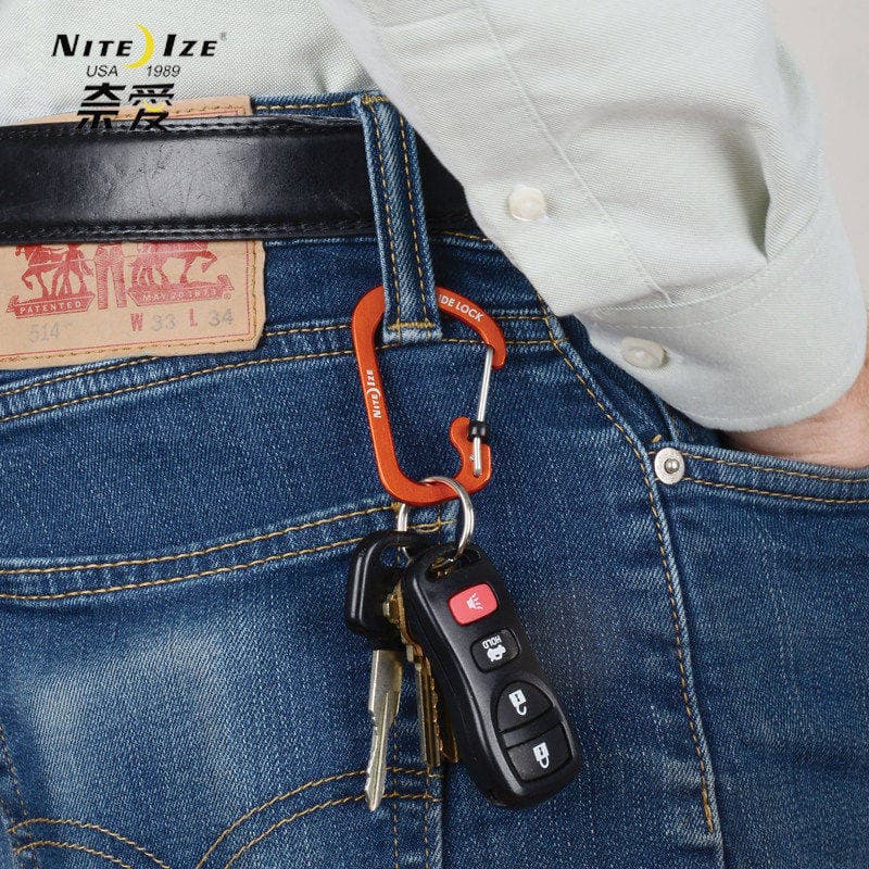American NiteIze Nai Ai com trava tipo D fivela chaveiro de carro ao ar livre em forma de C suspensão rápida bolsa de mo