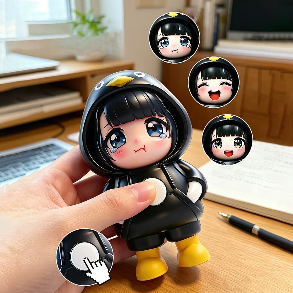 Jogo Arknights : Endfield Endmin Gugu Gaga Penguin Boneca Que Muda De Rosto‌ Saco De Brinquedo Ornamento Pingente Chavei