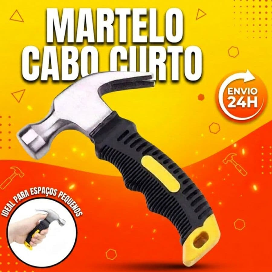 Martelo Mini 16cm 6" Cabo Emborrachado Reforçado Aço Martelinho Pequeno STARTOOLS