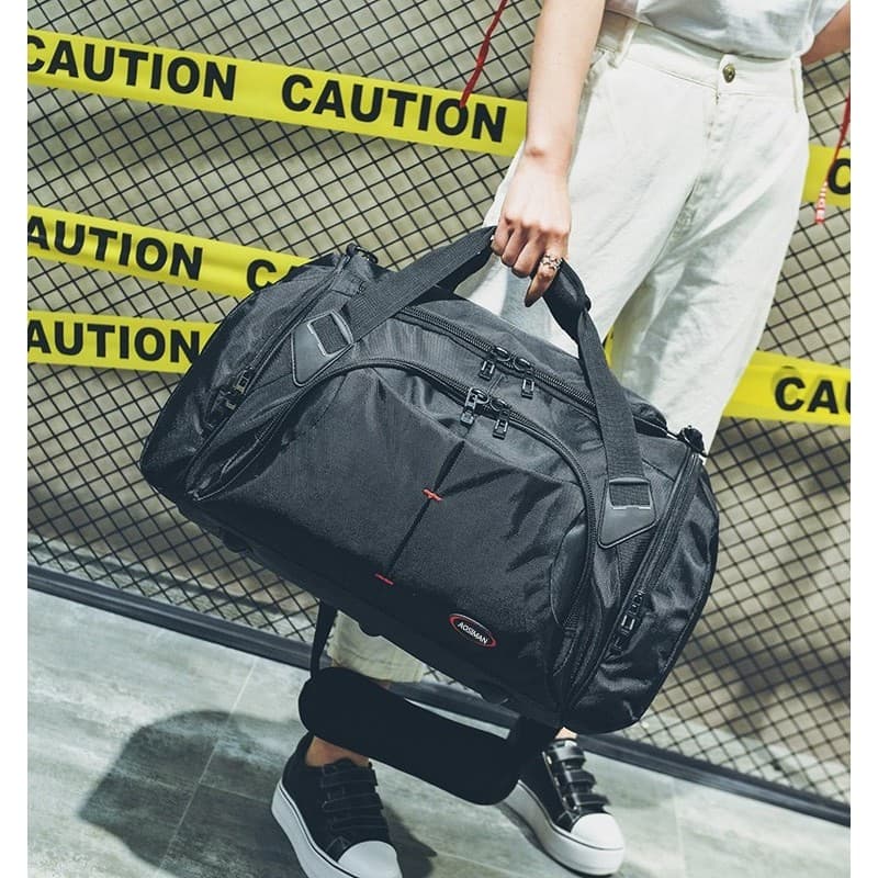 Bolsa de viagem portátil para homens e mulheres, bolsa de bagagem de grande capacidade, viagem de curta distância, conve